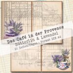 Das Café in der Provence, Sütterlin + Lavendel, 20 Seiten [Digital] – Bild 3