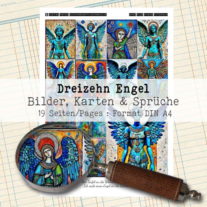 13 Engel, Motivseiten & Karten, 19 Seiten [Digital] – Bild 2