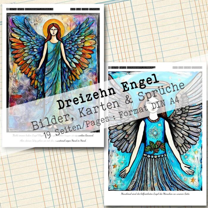 13 Engel, Motivseiten & Karten, 19 Seiten [Digital] – Bild 8