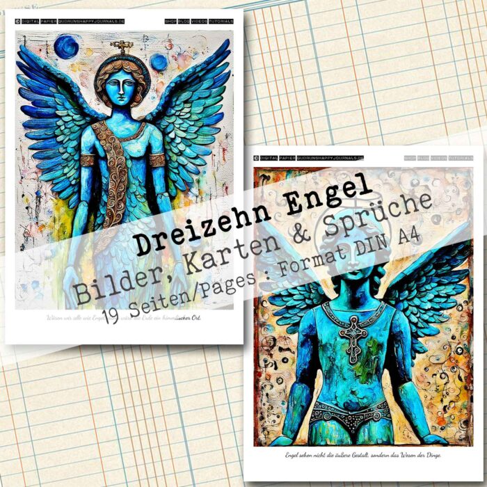 13 Engel, Motivseiten & Karten, 19 Seiten [Digital] – Bild 4