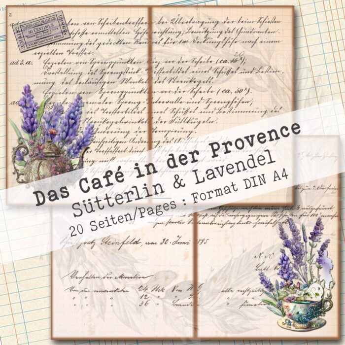 Das Café in der Provence, Sütterlin + Lavendel, 20 Seiten [Digital] – Bild 10