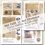 Das Café in der Provence, Kaffee + Lavendel, Folio Bastelset, 12 Seiten [Digital] – Bild 5