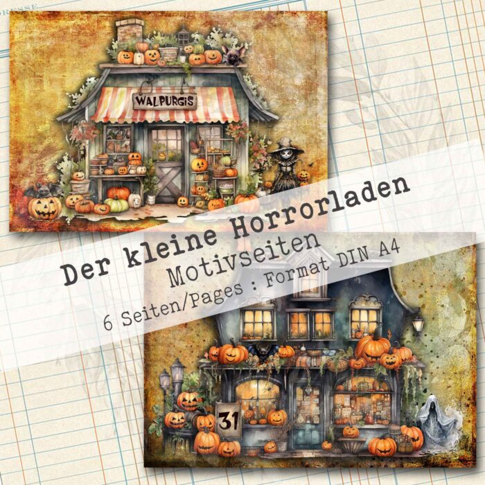 Der kleine Horrorladen, Motivpapier, 6 Seiten [Digital] – Bild 3