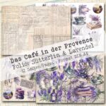 Das Café in der Provence, Sütterlin + Lavendel, Folio Bastelset, 12 Seiten [Digital] – Bild 6