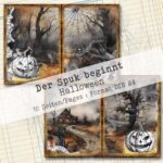 Der Spuk beginnt, Halloween Hintergrundpapier, 10 Seiten [Digital] – Bild 5