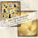 Der Spuk beginnt, Halloween Folio Bastelset, 12 Seiten [Digital] – Bild 8