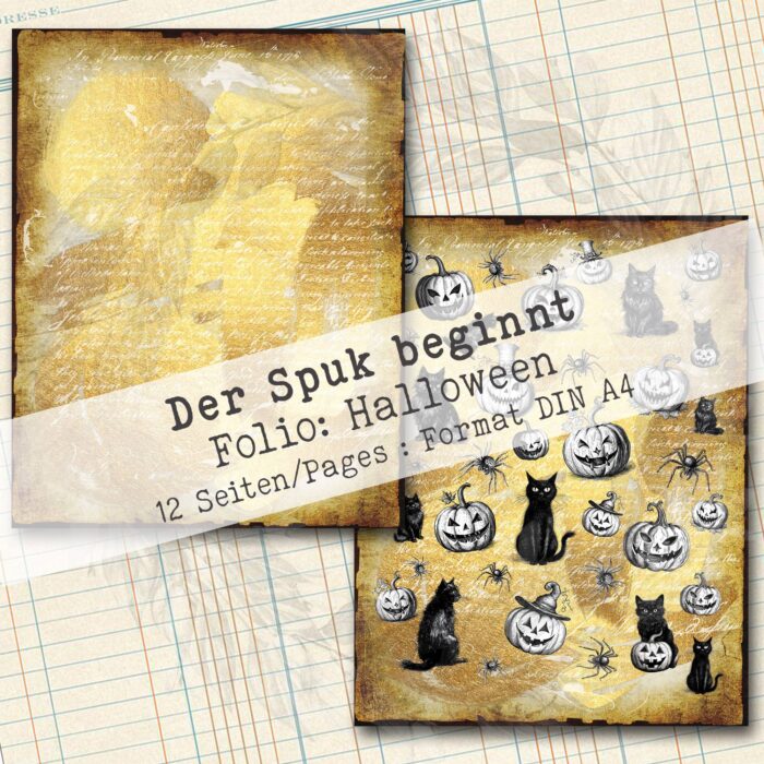 Der Spuk beginnt, Halloween Folio Bastelset, 12 Seiten [Digital] – Bild 7