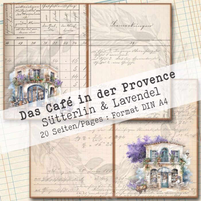 Das Café in der Provence, Sütterlin + Lavendel, 20 Seiten [Digital] – Bild 6