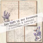 Das Café in der Provence, Sütterlin + Lavendel, 20 Seiten [Digital] – Bild 5
