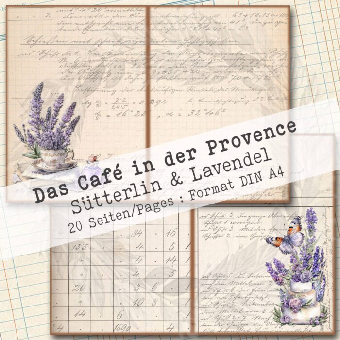 Das Café in der Provence, Sütterlin + Lavendel, 20 Seiten [Digital] – Bild 5