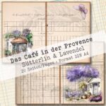 Das Café in der Provence, Sütterlin + Lavendel, 20 Seiten [Digital] – Bild 4