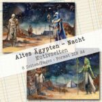 Altes Ägypten - Nacht, Motivpapier, 8 Seiten [Digital] – Bild 3