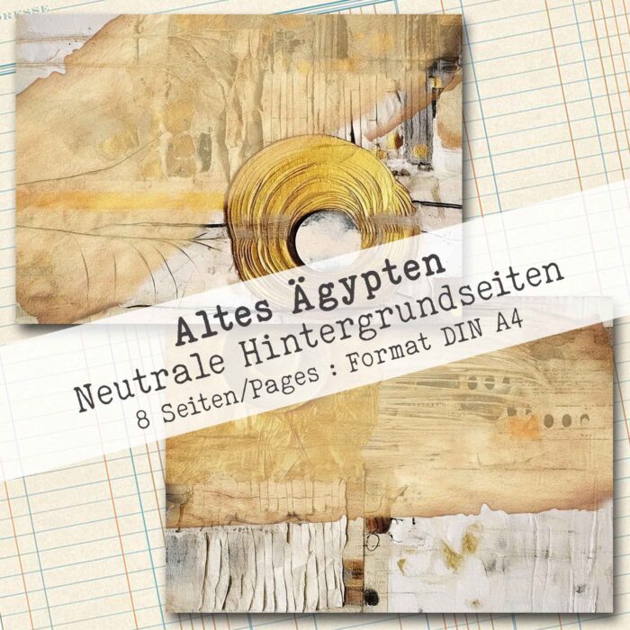 Altes Ägypten, Neutrales Hintergrundpapier, 8 Seiten [Digital] – Bild 6