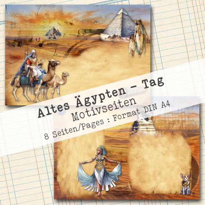 Altes Ägypten - Tag, Motivpapier, 8 Seiten [Digital] – Bild 6