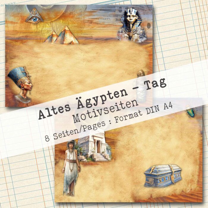 Altes Ägypten - Tag, Motivpapier, 8 Seiten [Digital] – Bild 5