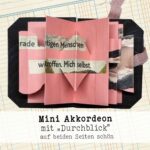 Akkordeon Booklet in 3D, handgefertigt – Bild 3
