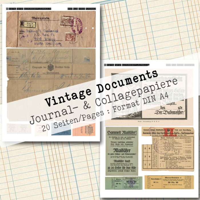 Vintage Dokumente, 20 Seiten [Digital] – Bild 3