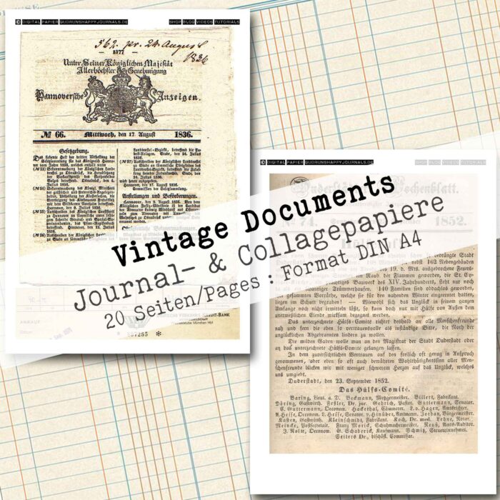 Vintage Dokumente, 20 Seiten [Digital] – Bild 11
