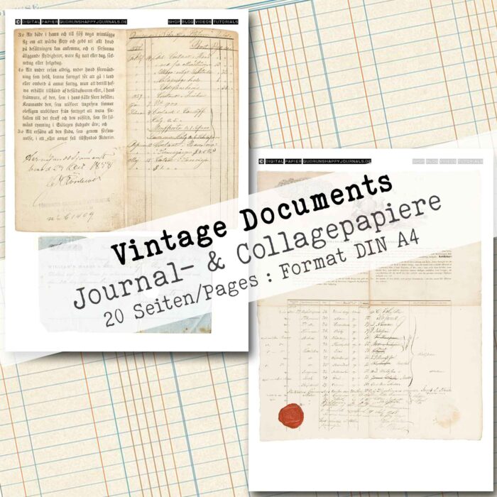 Vintage Dokumente, 20 Seiten [Digital] – Bild 7