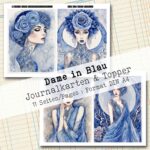 Dame in Blau, Journal Karten, 11 Seiten [Digital] – Bild 6