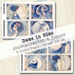 Dame in Blau, Journal Karten, 11 Seiten [Digital] – Bild 4