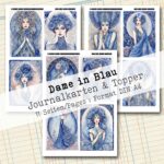 Dame in Blau, Journal Karten, 11 Seiten [Digital] – Bild 3