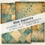 Blue Tapestry, Journal- & Collagepapiere, 20 Seiten [Digital] – Bild 3