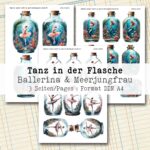 Tanz in der Flasche, Dekorationen, 3 Seiten [Digital]