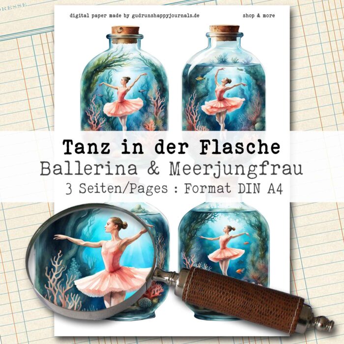 Tanz in der Flasche, Dekorationen, 3 Seiten [Digital] – Bild 2