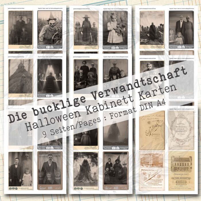 Halloween Kabinettkarten, Bundle, 17 Seiten [Digital] – Bild 2