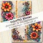 Colorful Blooms, Journal- & Collagepapier, 14 Seiten [Digital] – Bild 6