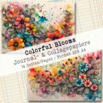 Colorful Blooms, Journal- & Collagepapier, 14 Seiten [Digital] – Bild 4