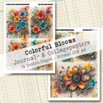 Colorful Blooms, Journal- & Collagepapier, 14 Seiten [Digital] – Bild 9