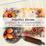 Colorful Blooms, Journal- & Collagepapier, 14 Seiten [Digital] – Bild 2