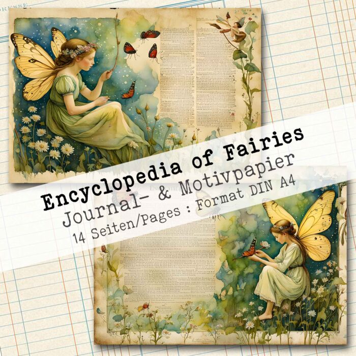 Enzyklopädie der Feen, Journal- & Motivpapier, 14 Seiten [Digital] – Bild 9