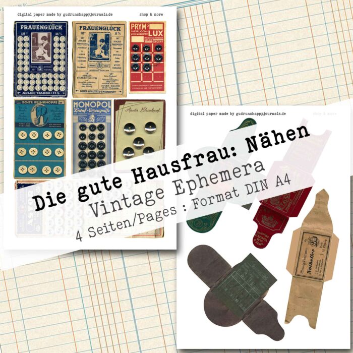 Die gute Hausfrau: Nähen, Ephemera, 4 Seiten [Digital] – Bild 4