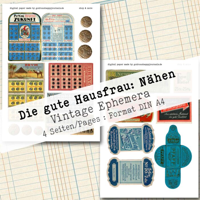 Die gute Hausfrau: Nähen, Ephemera, 4 Seiten [Digital] – Bild 3