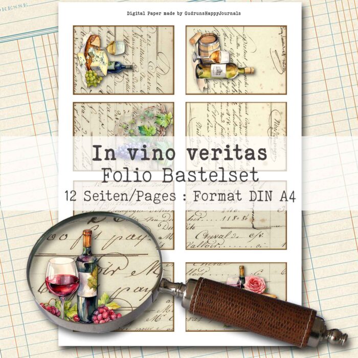In vino veritas, Folio Bastelset, 12 Seiten [Digital] – Bild 2