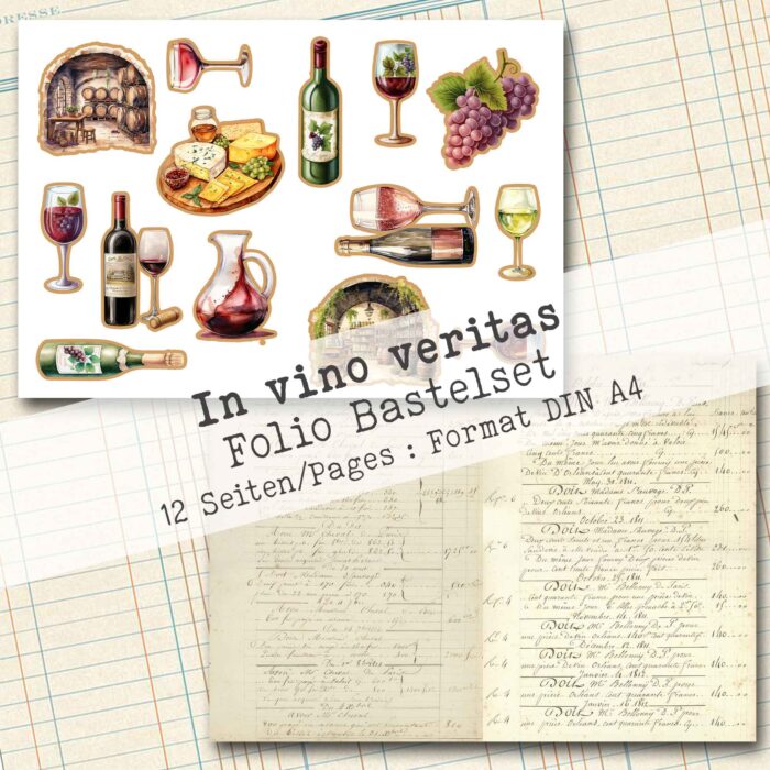 In vino veritas, Folio Bastelset, 12 Seiten [Digital] – Bild 7