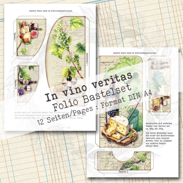 In vino veritas, Folio Bastelset, 12 Seiten [Digital] – Bild 6