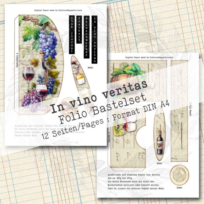 In vino veritas, Folio Bastelset, 12 Seiten [Digital] – Bild 4