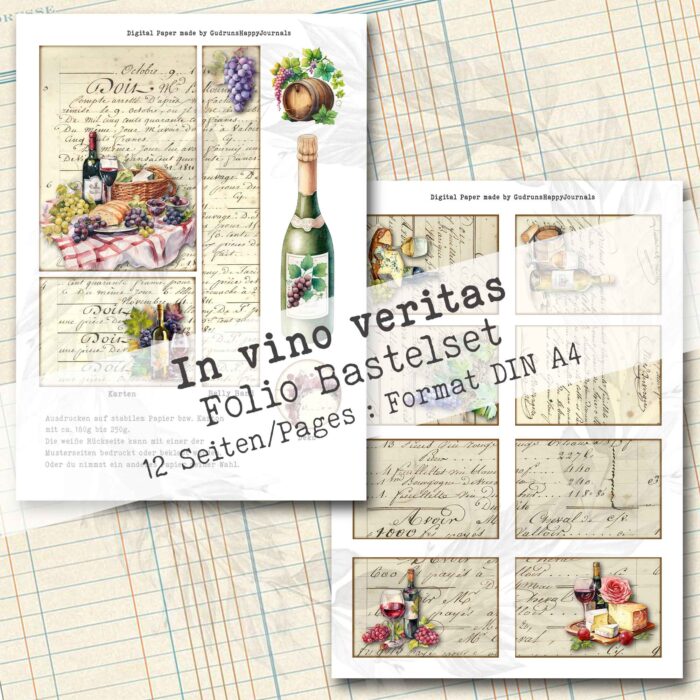 In vino veritas, Folio Bastelset, 12 Seiten [Digital] – Bild 3
