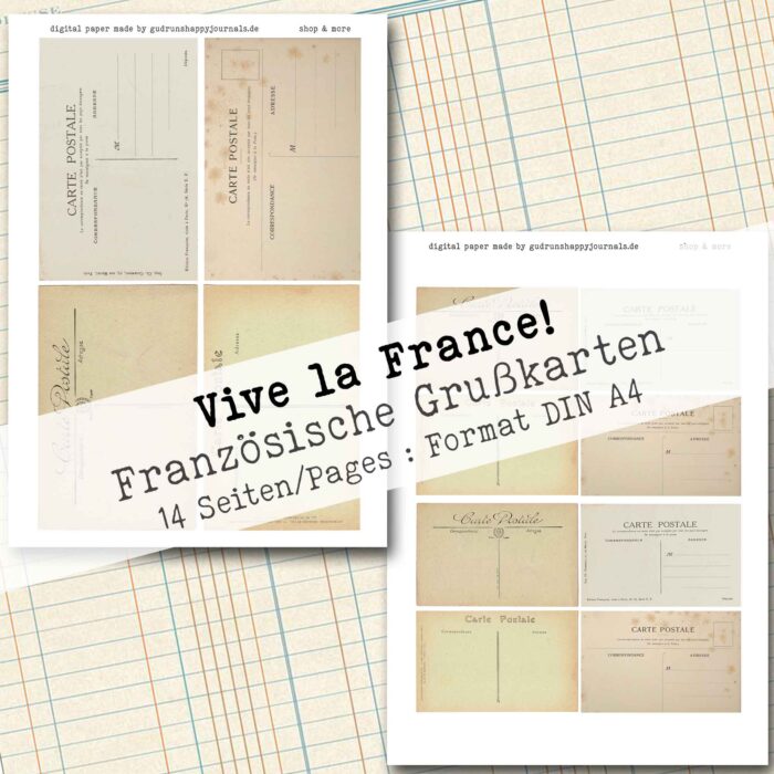 Französische Vintage Grußkarten, 14 Seiten [Digital] – Bild 9
