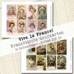 Französische Vintage Grußkarten, 14 Seiten [Digital] – Bild 8