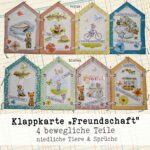Klappkarte / Aufsteller "Freundschaft", handgemacht – Bild 2