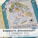 Klappkarte / Aufsteller "Freundschaft", handgemacht – Bild 4