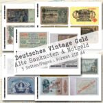 Deutsches Vintage Geld, 5 Seiten [Digital]