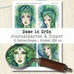 Dame in Grün, Journal Karten, 10 Seiten [Digital] – Bild 2