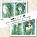 Dame in Grün, Journal Karten, 10 Seiten [Digital] – Bild 5