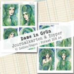 Dame in Grün, Journal Karten, 10 Seiten [Digital] – Bild 4